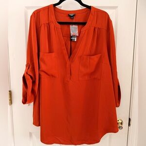 Torrid Harper 3/4 Sleeve Pullover Tunic Top